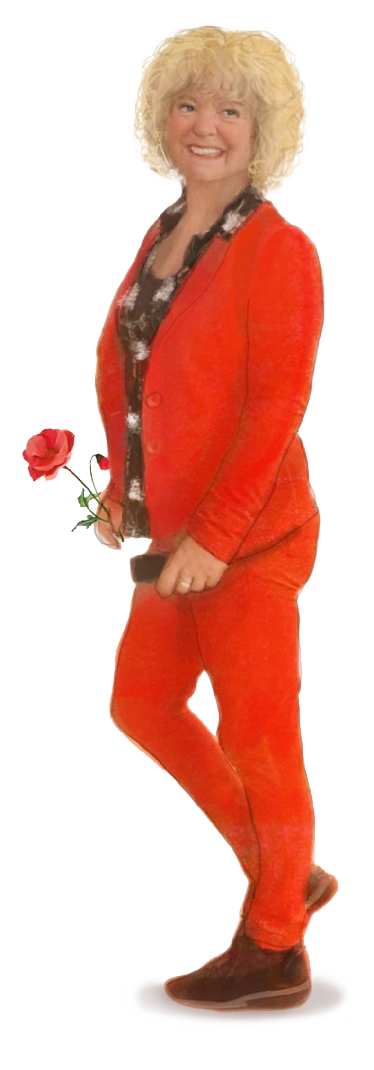 Illustratie-Marga-Linda-met-klaproos-voller-haar-transparant